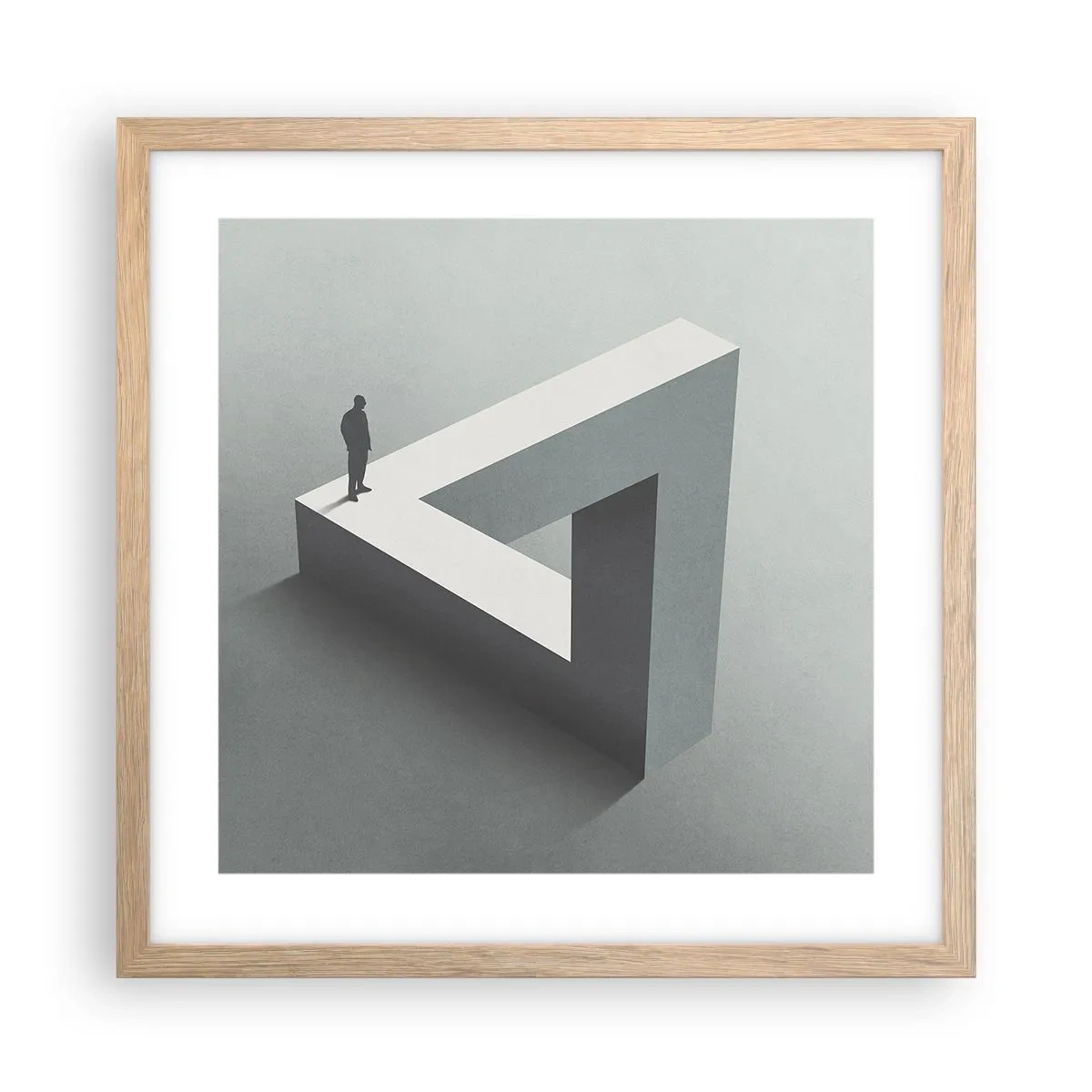 Plagát v ráme zo svetlého duba - A predsa je to možné - 40x40 cm