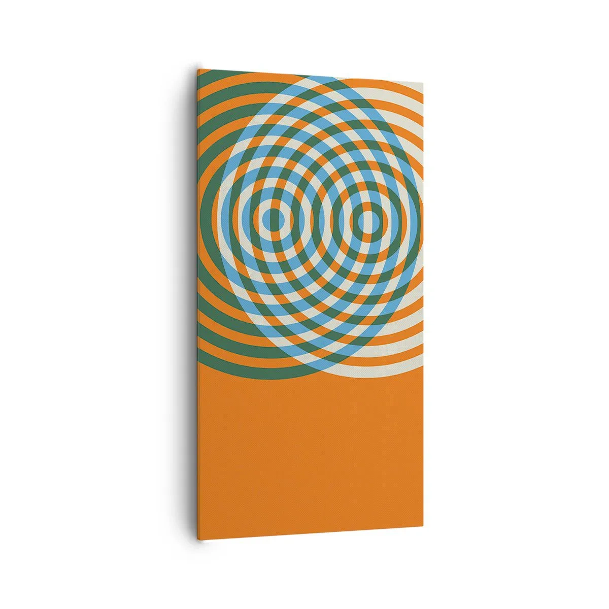 Obraz na plátne - Abstraktná kruhová variácia - 65x120 cm