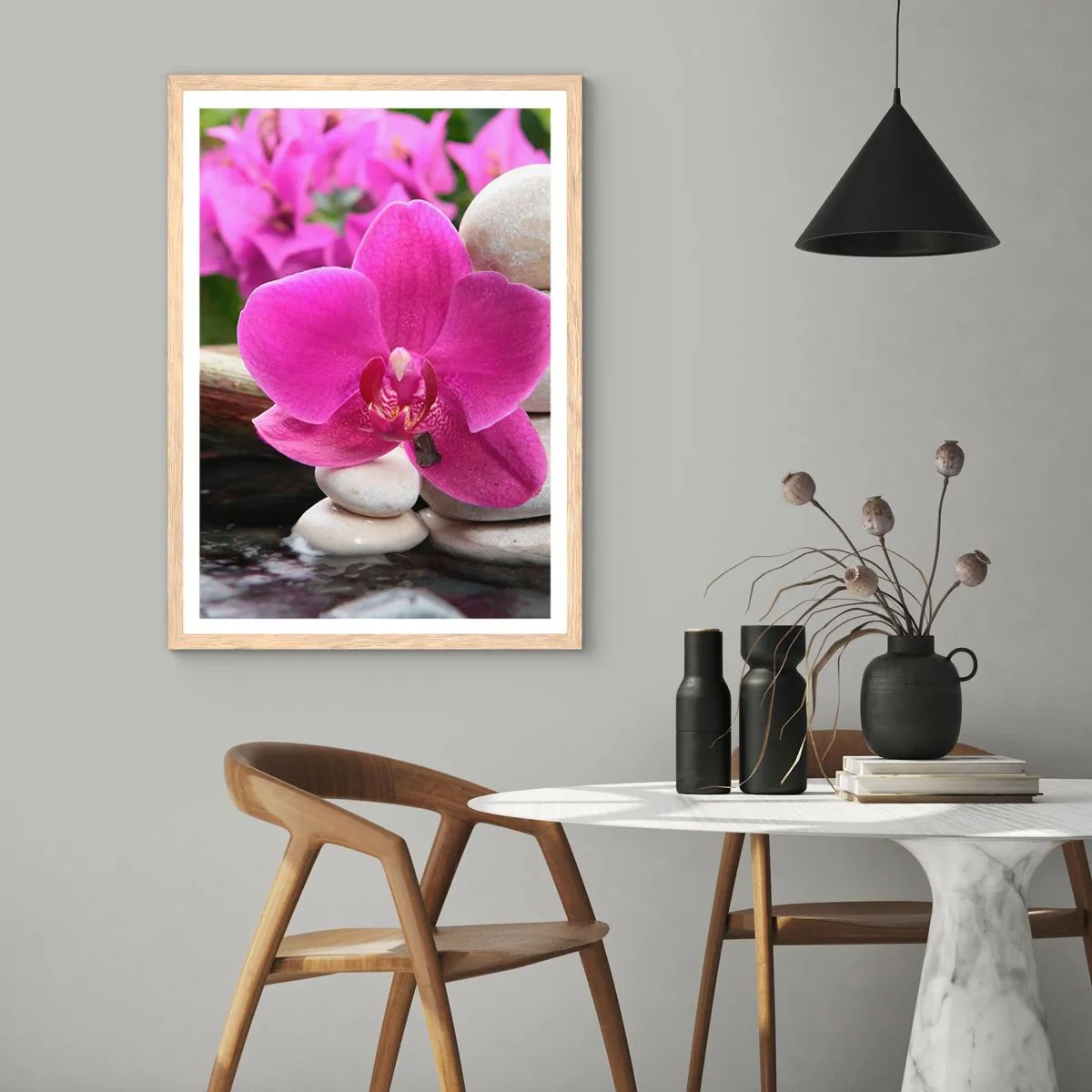 Plagát v ráme zo svetlého duba - Už odpočívaš - 50x70 cm