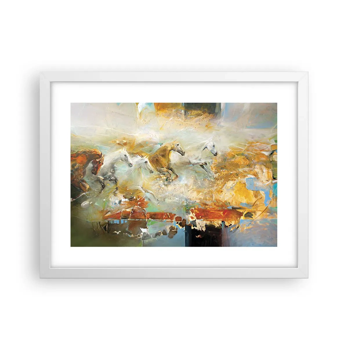 Plagát v bielom ráme - Cvála svetlom - 40x30 cm