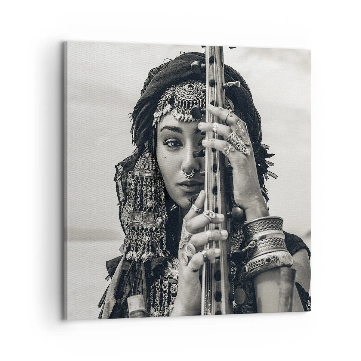 Obraz na plátne - Samotná hudba orientu - 60x60 cm