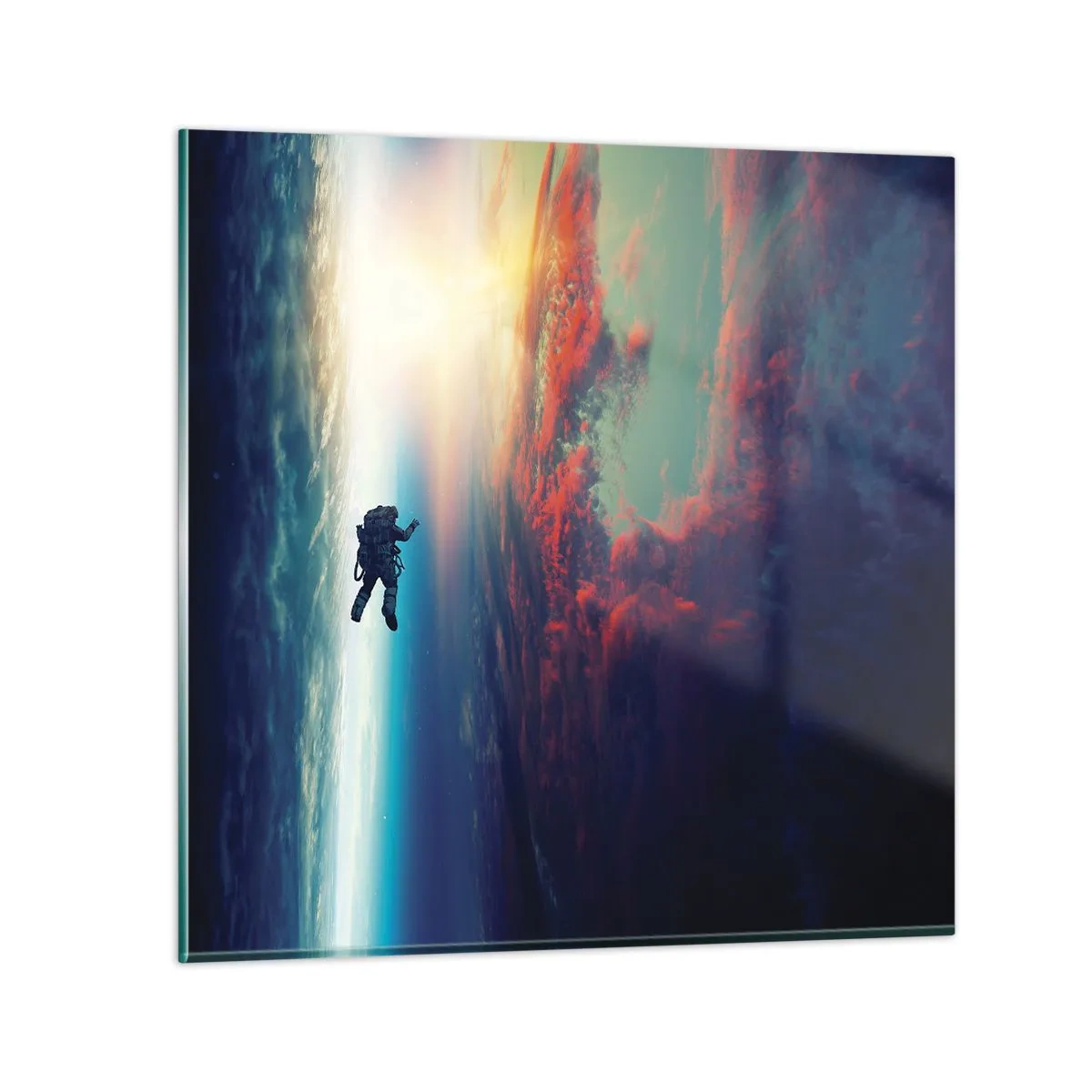 Obraz na skle - Tvárou v tvár vesmíru - 70x70 cm