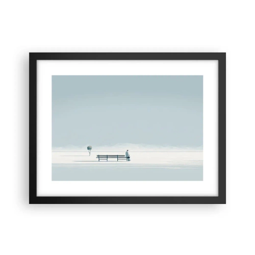 Plagát v čiernom ráme - Áno, čakám. - 40x30 cm