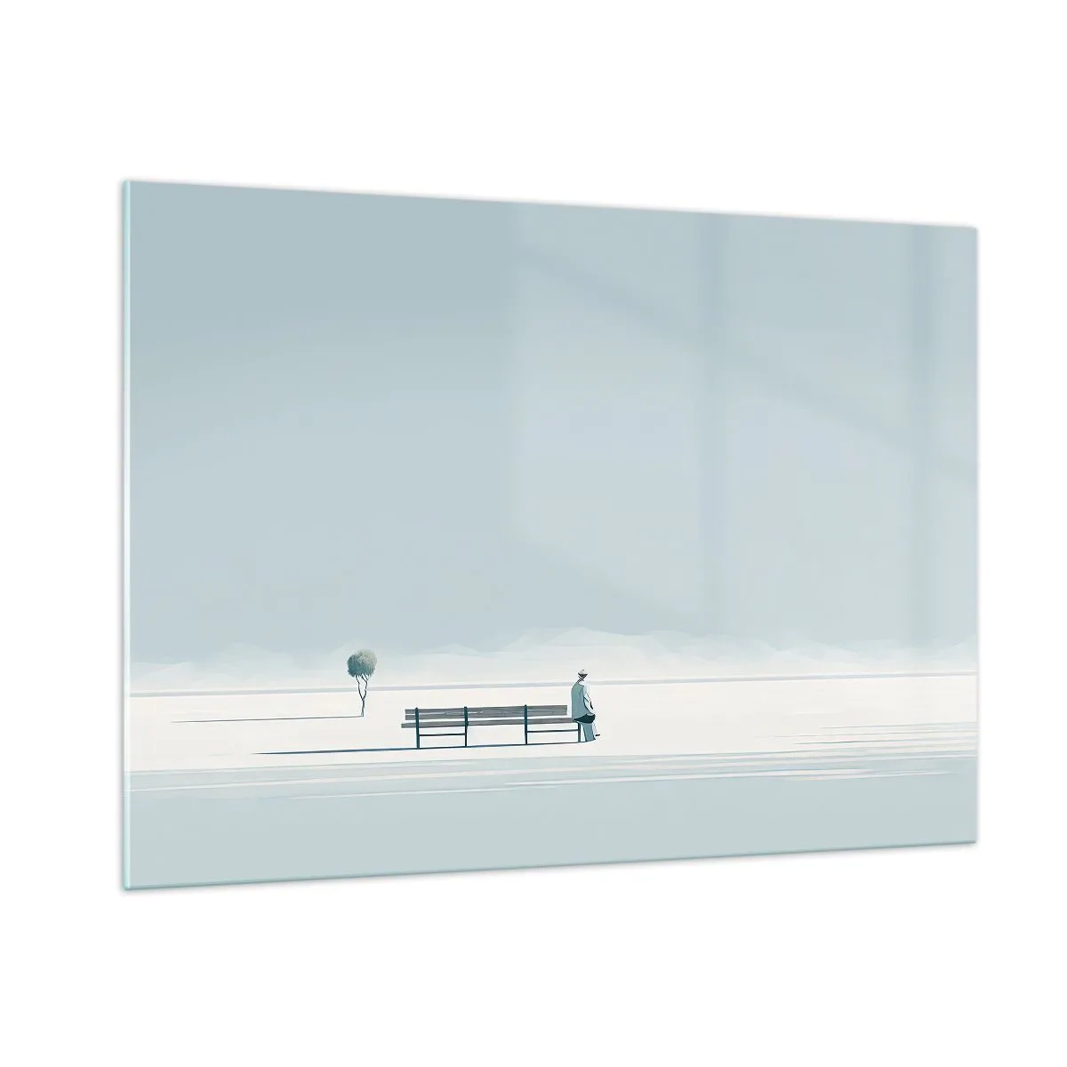 Obraz na skle - Áno, čakám. - 100x70 cm