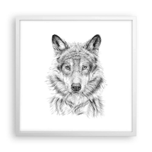 Plagát v bielom ráme - Rodený vodca - 50x50 cm