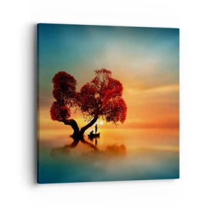 Obraz na plátne - Voda a ticho vesmíru - 40x40 cm