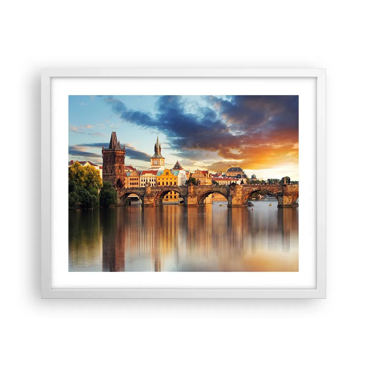 Plagát v bielom ráme - Krásna od pradávna - 50x40 cm