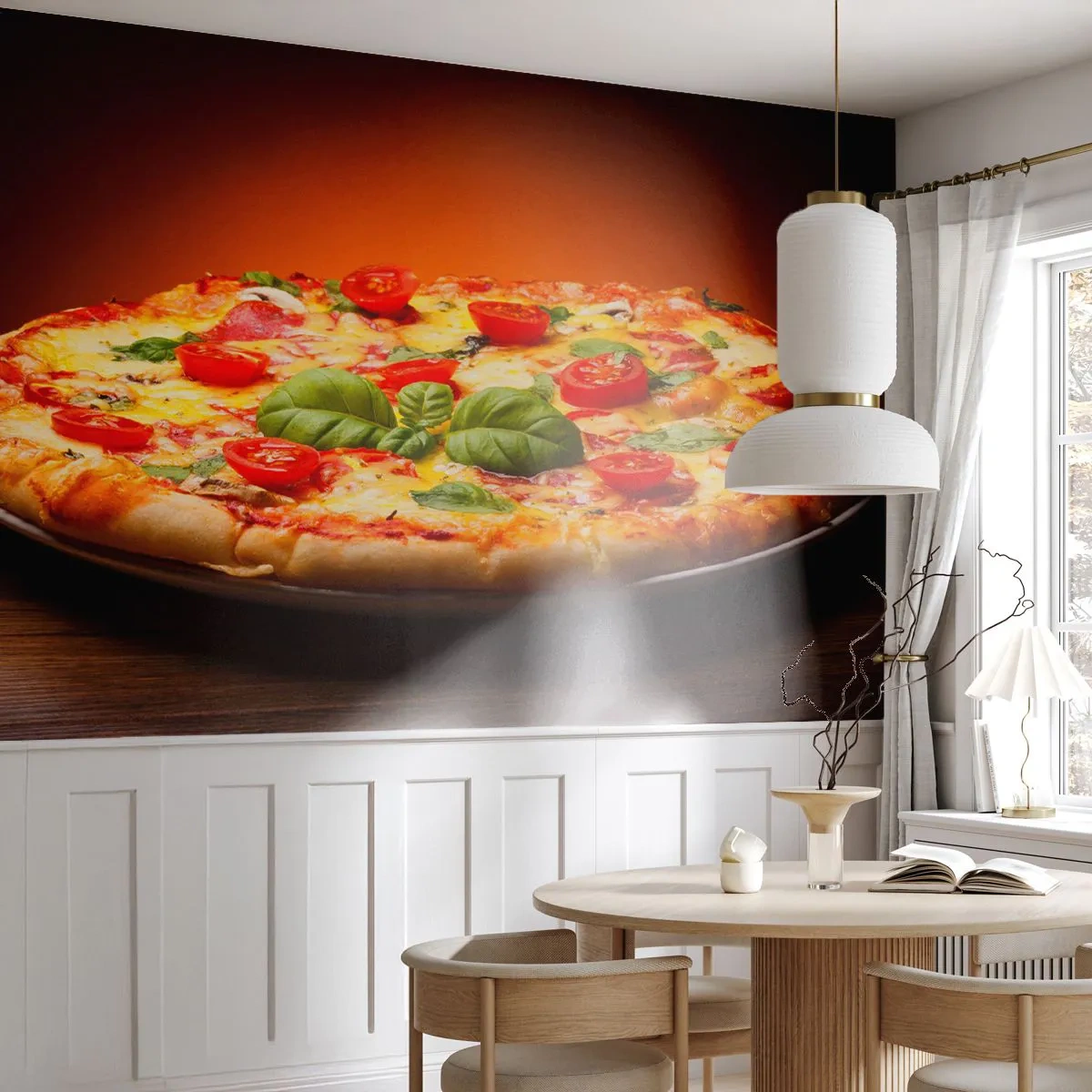 Samolepiaca Fototapeta Deluxe Sticker - Mamma mia! - Gastronómia, Pizza, Taliansko - 250x175 cm