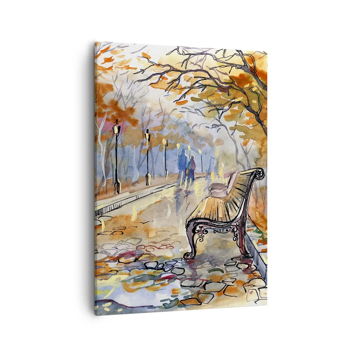 Obraz na plátne - Spoločne putovať jeseňou - 50x70 cm