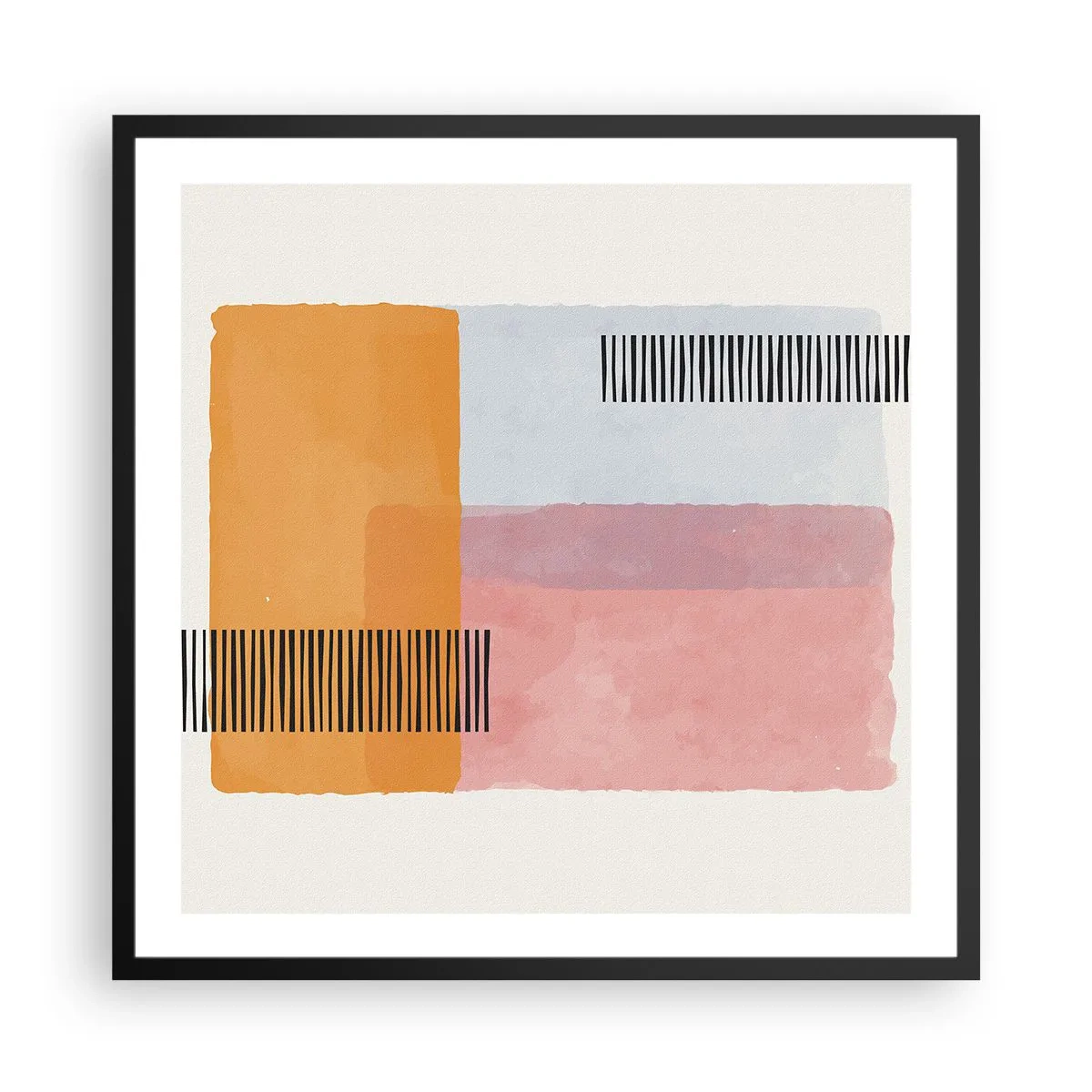 Plagát v čiernom ráme - Z rohu do rohu - 60x60 cm