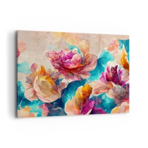 Obraz na plátne - Farebné bohatstvo kytice - 100x70 cm