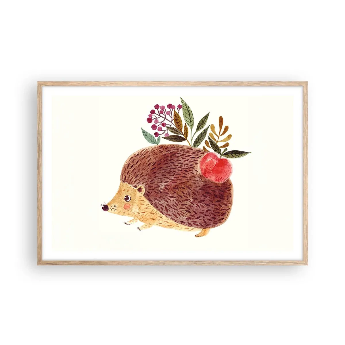 Plagát v ráme zo svetlého duba - A už ma máš rád - 91x61 cm