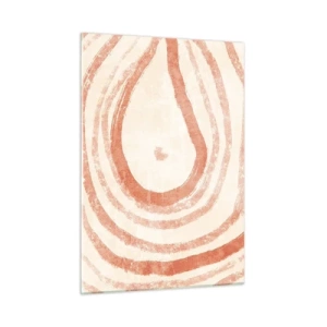Obraz na skle - Koralové kruhy – kompozícia - 50x70 cm