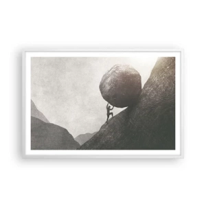 Plagát v bielom ráme - Verím, proti všetkej nádeji - 91x61 cm