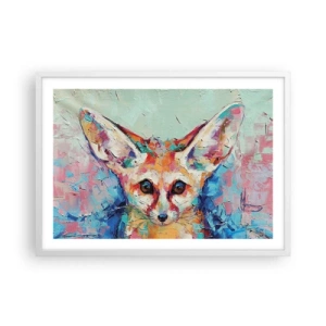 Plagát v bielom ráme - Ste na mňa pripravení? - 70x50 cm