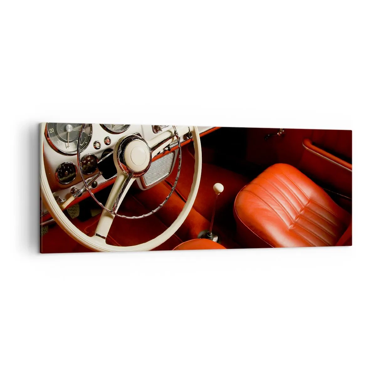 Obraz na plátne - Luxus v štýle vintage - 140x50 cm