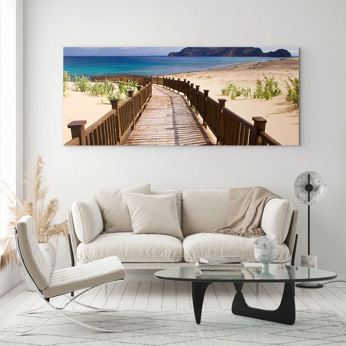 Obraz na skle - Vezmi ma na šťastné ostrovy - 120x50 cm