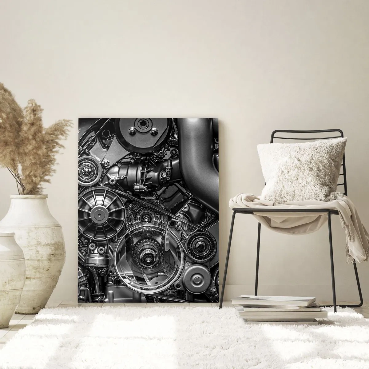 Obraz na skle - Poézia mechaniky - 50x70 cm