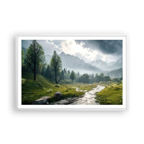 Plagát v bielom ráme - Tam a späť - 91x61 cm