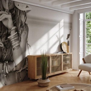 Fototapeta Premium Canvas - Ako dievča - Žena, Boho, Vintage - 300x210 cm