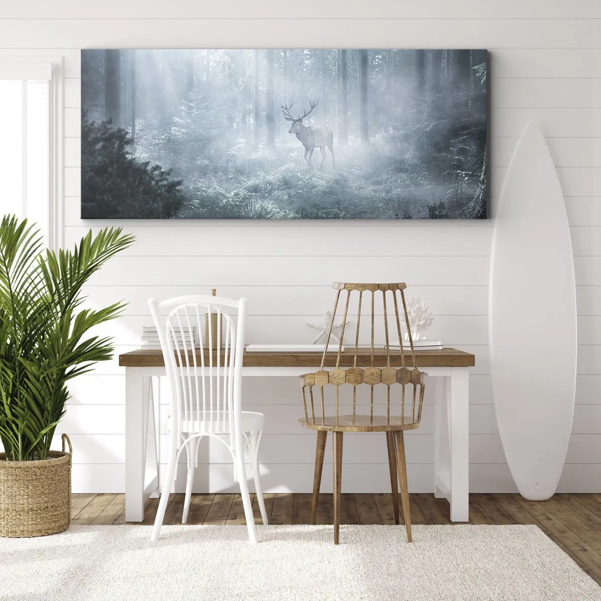 Obraz na plátne - Ranná obchôdzka sídliska - 160x50 cm