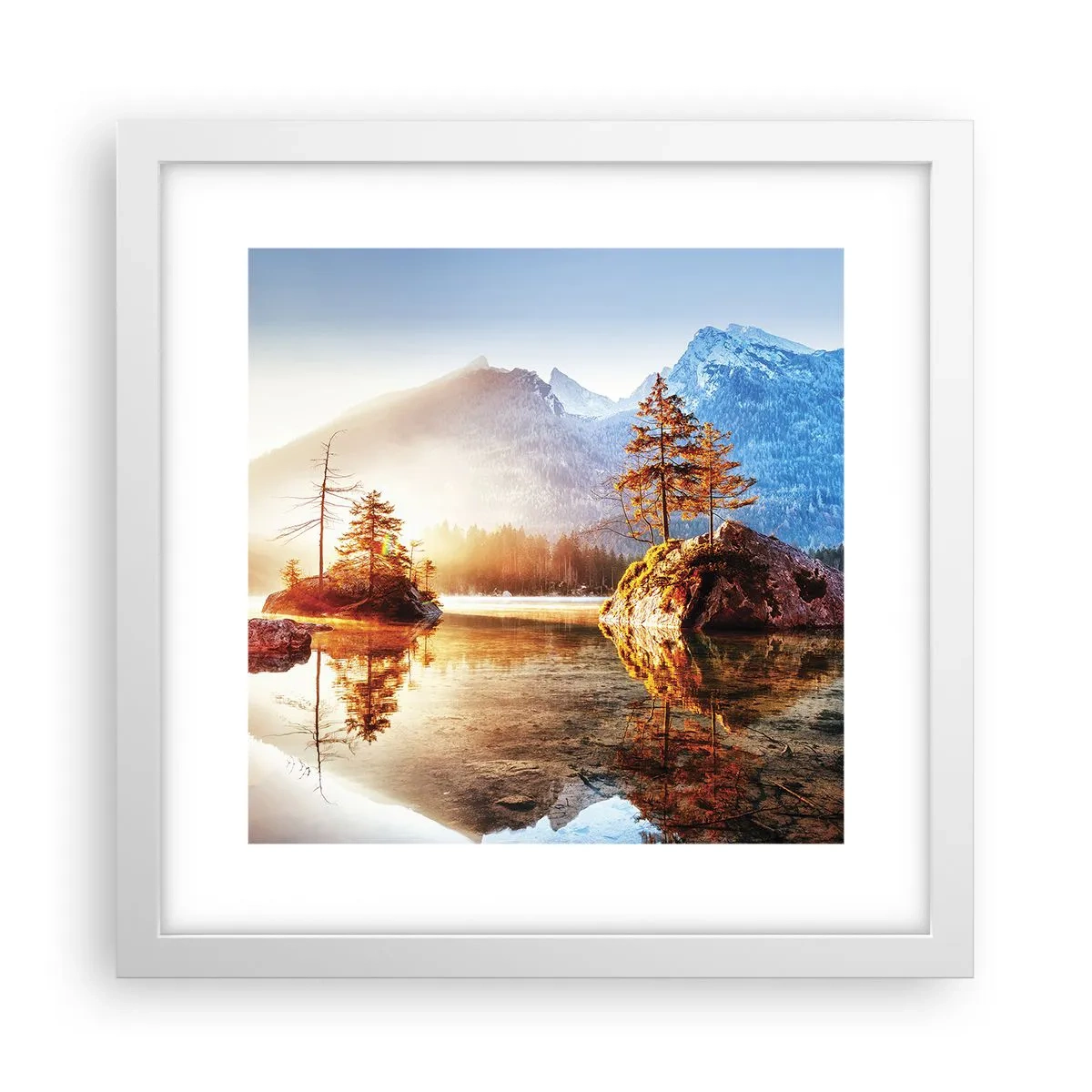 Plagát v bielom ráme - Príroda v novom svetle - 30x30 cm