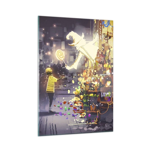 Obraz na skle - Kúzla existujú - 50x70 cm