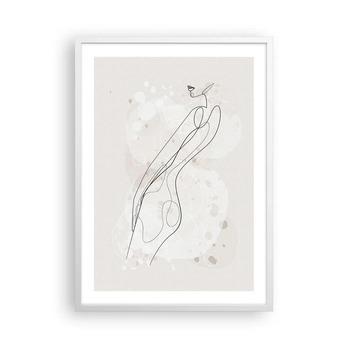 Plagát v bielom ráme - Zablúdiť pohľadom - 50x70 cm