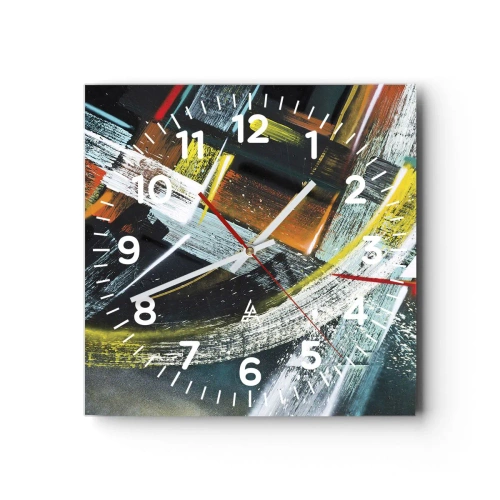 Nástenné hodiny - Energia pohybu - 40x40 cm