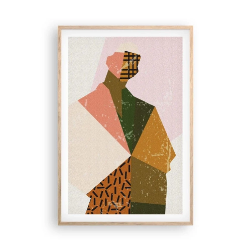 Plagát v ráme zo svetlého duba - Človek – zložitá bytosť - 61x91 cm