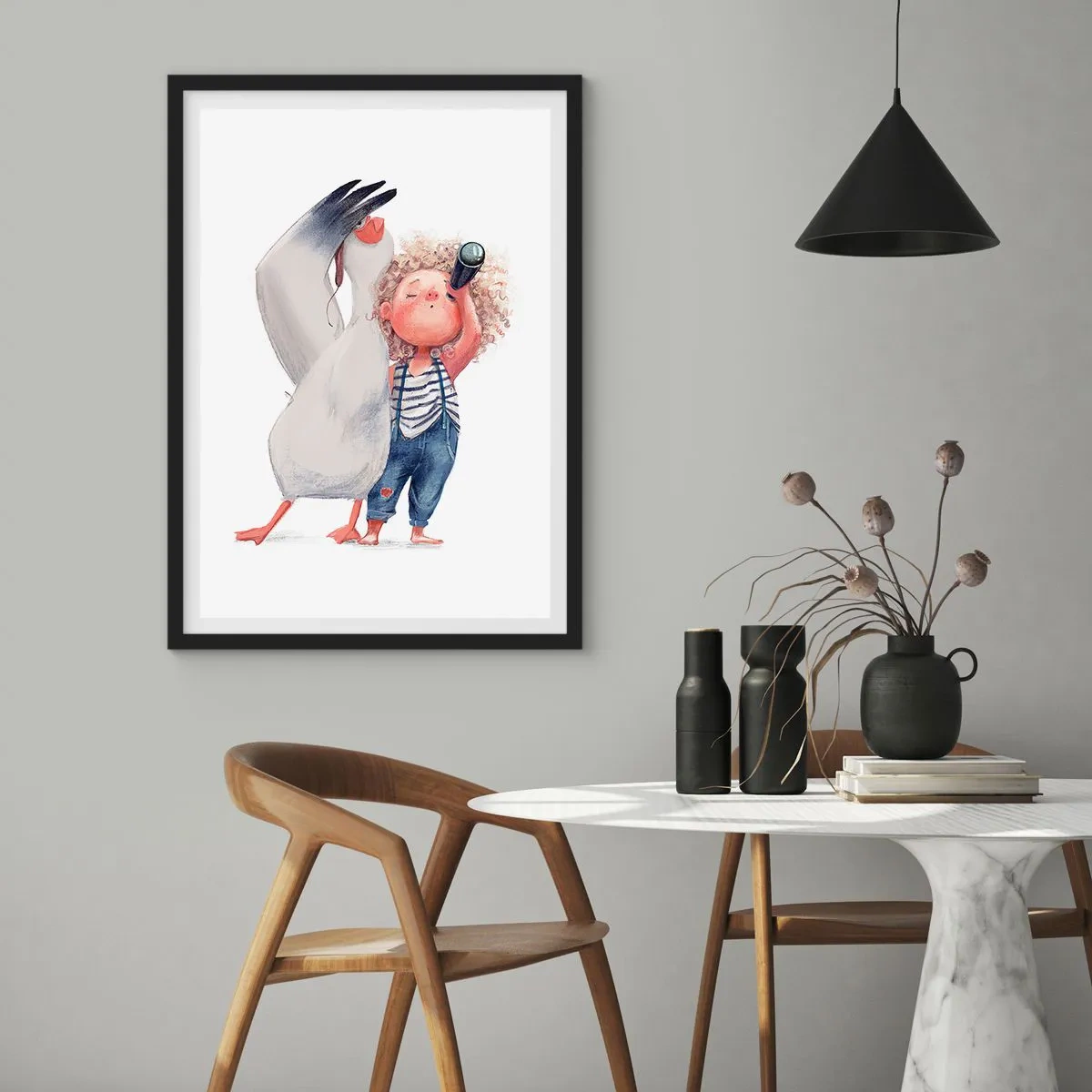 Plagát v čiernom ráme - Plán na skvelú cestu - 40x50 cm