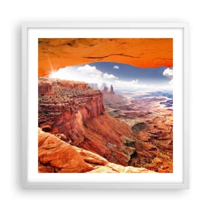 Plagát v bielom ráme - Vytesané samotnou prírodou - 50x50 cm