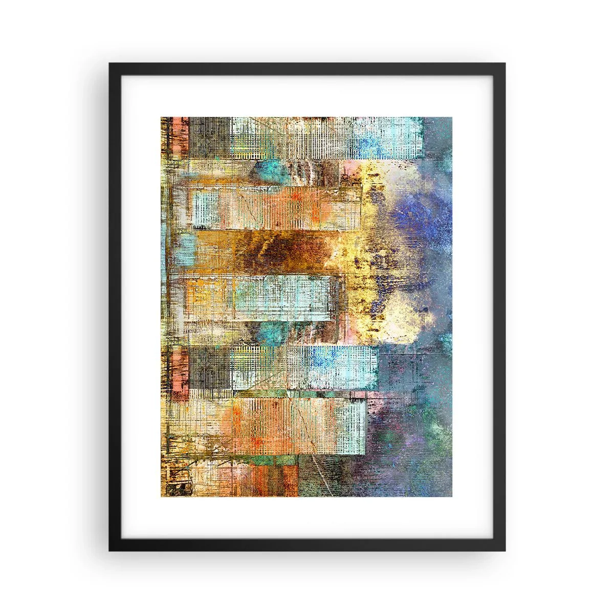 Plagát v čiernom ráme - Slnečná metropola - 40x50 cm
