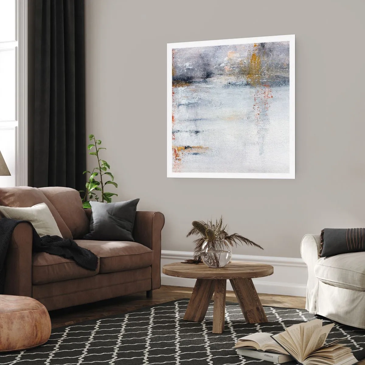 Plagát - Za závojom vzduchu - 60x60 cm