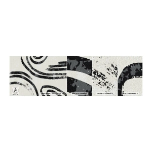 Vzorka samolepiacej fototapety Deluxe Sticker - Napoly zastavený - Minimalizmus, Čiarky, Boho - 100x30 cm