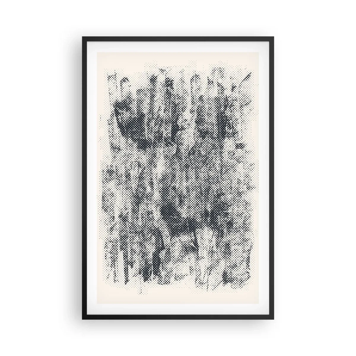 Plagát v čiernom ráme - Hmlistá kompozícia - 61x91 cm