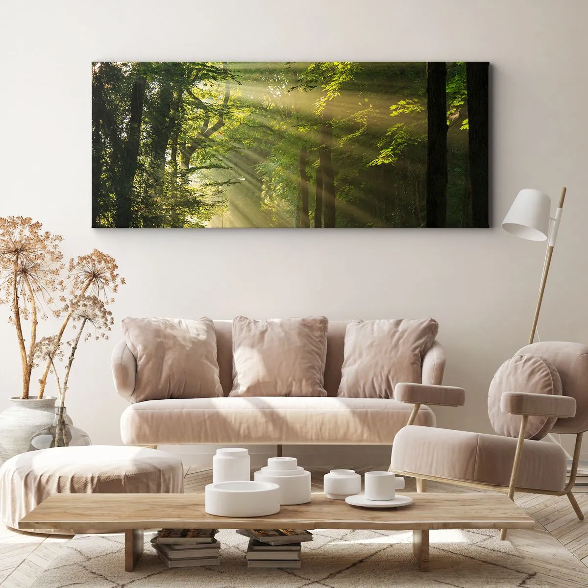 Obraz na plátne - Lesný okamih - 160x50 cm