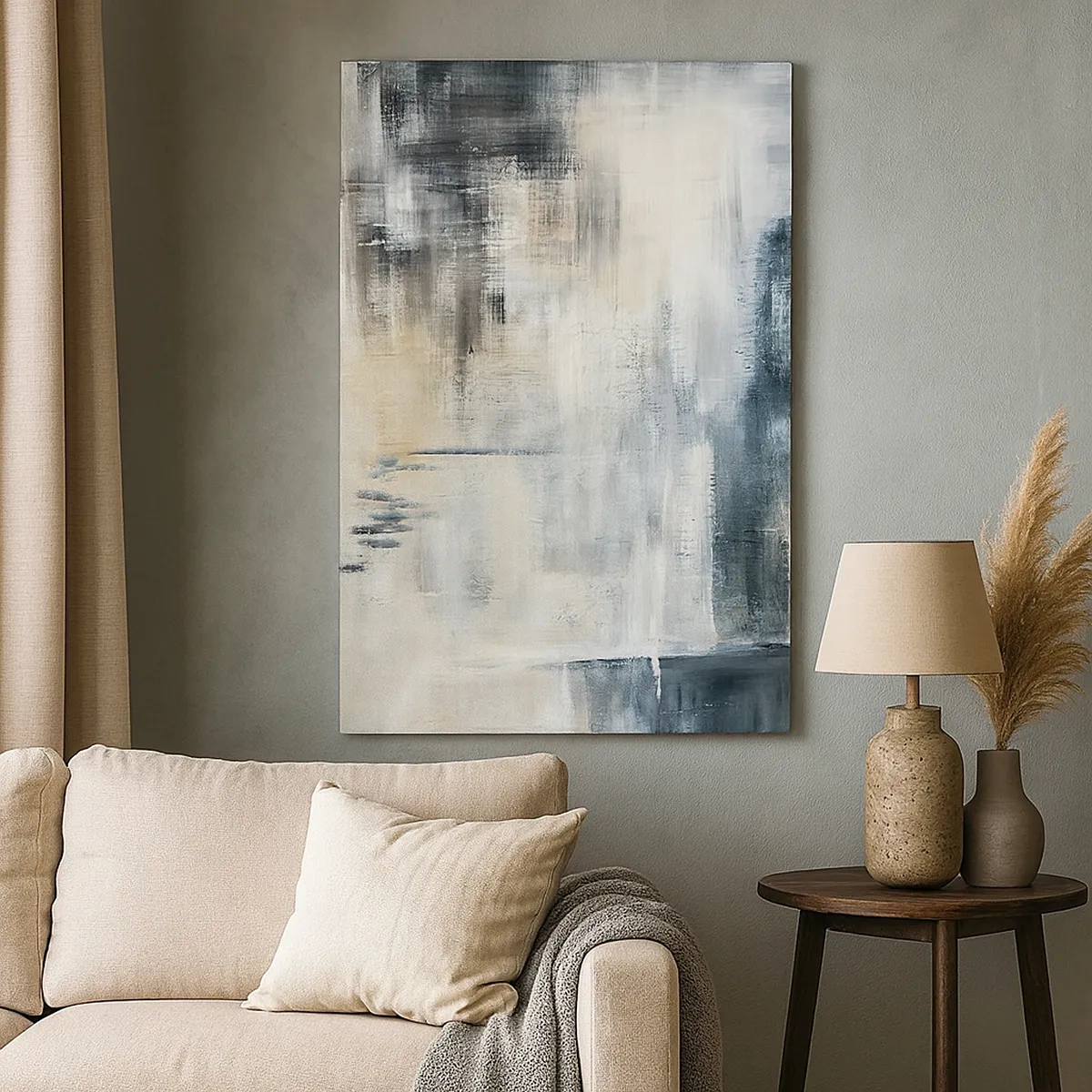 Obraz na plátne - Za závojom modrej - 50x70 cm