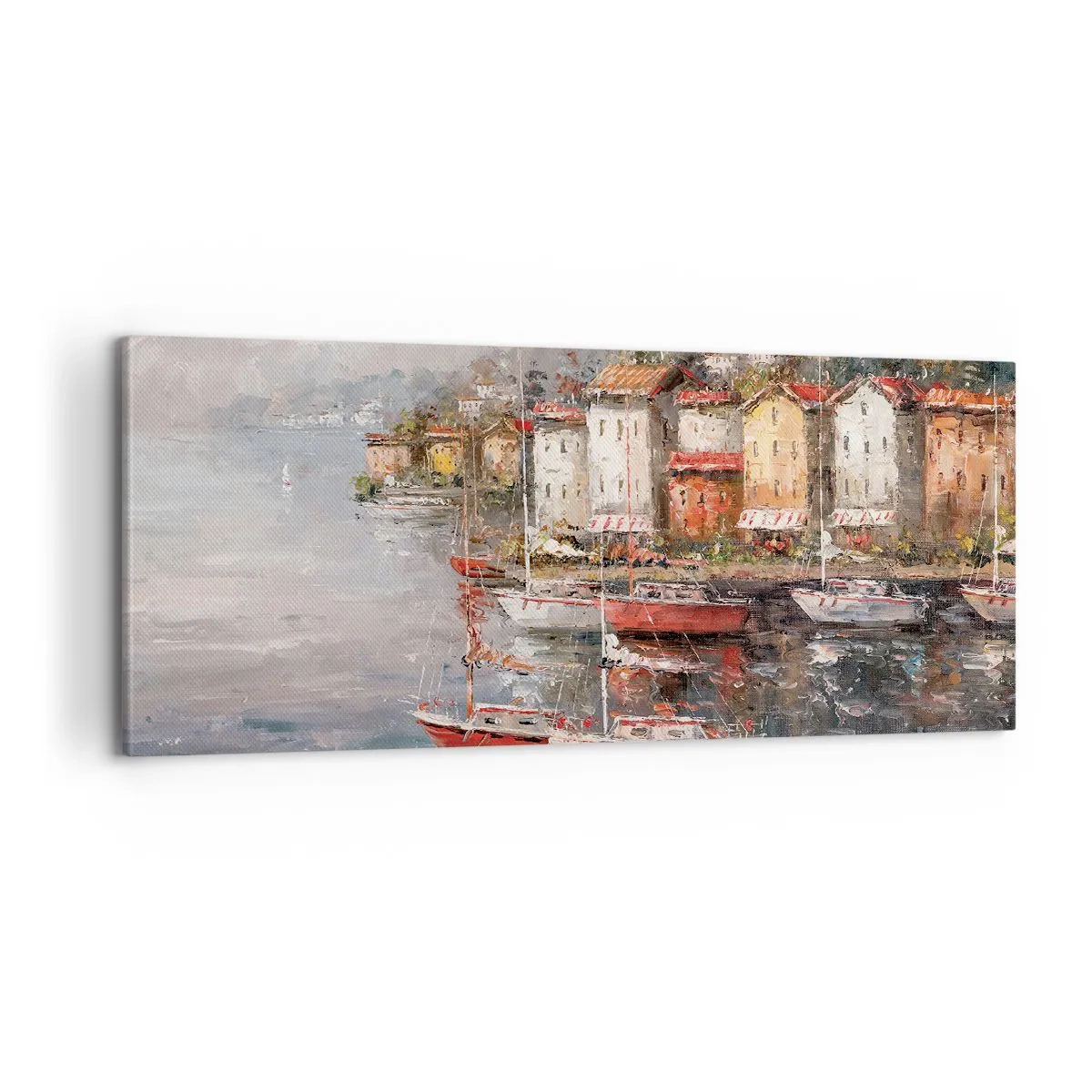 Obraz na plátne - Romantický prístav - 100x40 cm