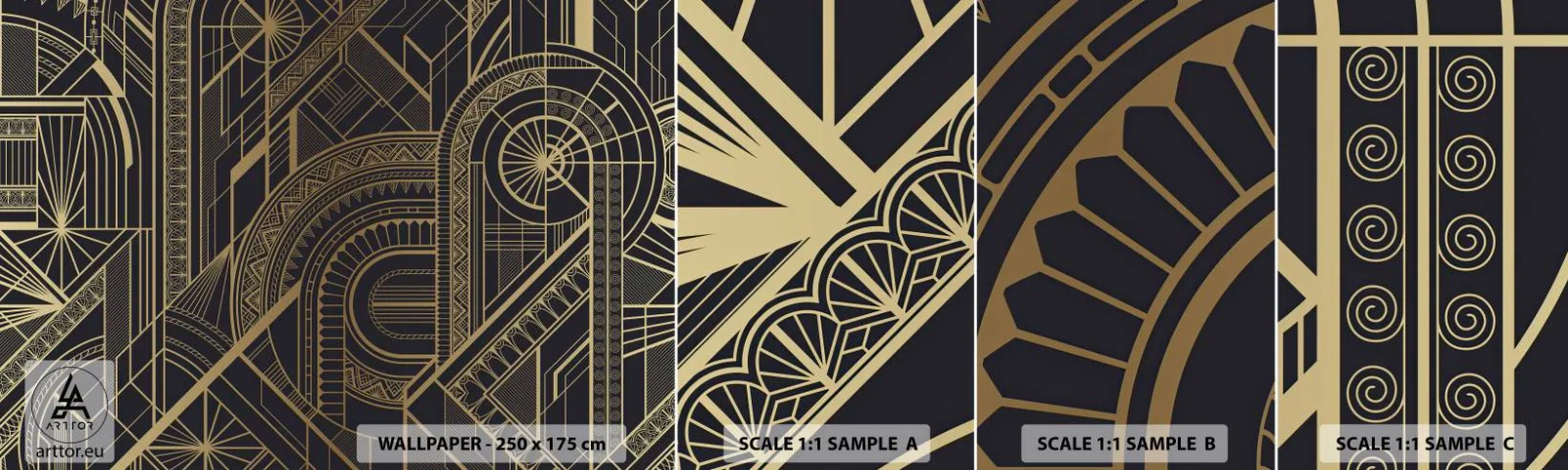 Vzorka Fototapeta Standard Eco - Koncepty, nápady, plány - Abstrakcia, Kus, Ornament - 100x30 cm