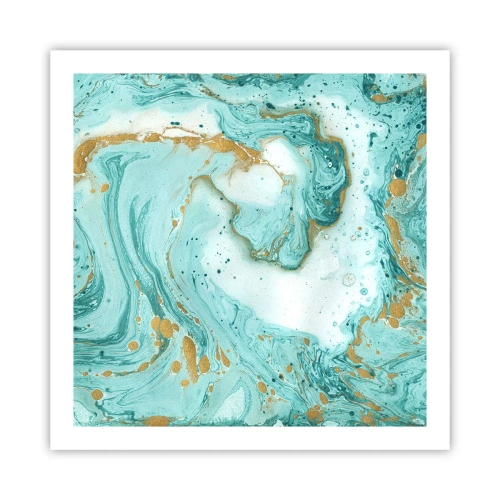 Plagát - Pod veľkou vlnou z epochy Edo - 60x60 cm