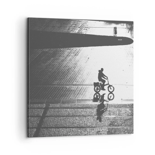 Obraz na plátne - Dopredu, cez mesto - 60x60 cm
