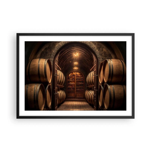 Plagát v čiernom ráme - Nádherná pivnica - 70x50 cm
