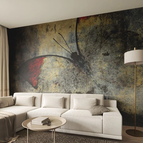 Fototapeta Premium Sand - Pozri, skôr ako zmiznem - Abstrakcia, Motýľ, Kus - 500x350 cm