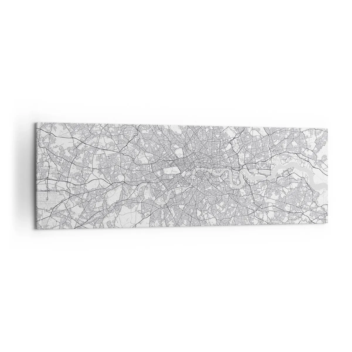 Obraz na plátne - Mapa londýnskeho labyrintu - 160x50 cm