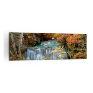 Obraz na plátne - Ukrytý poklad lesa - 160x50 cm