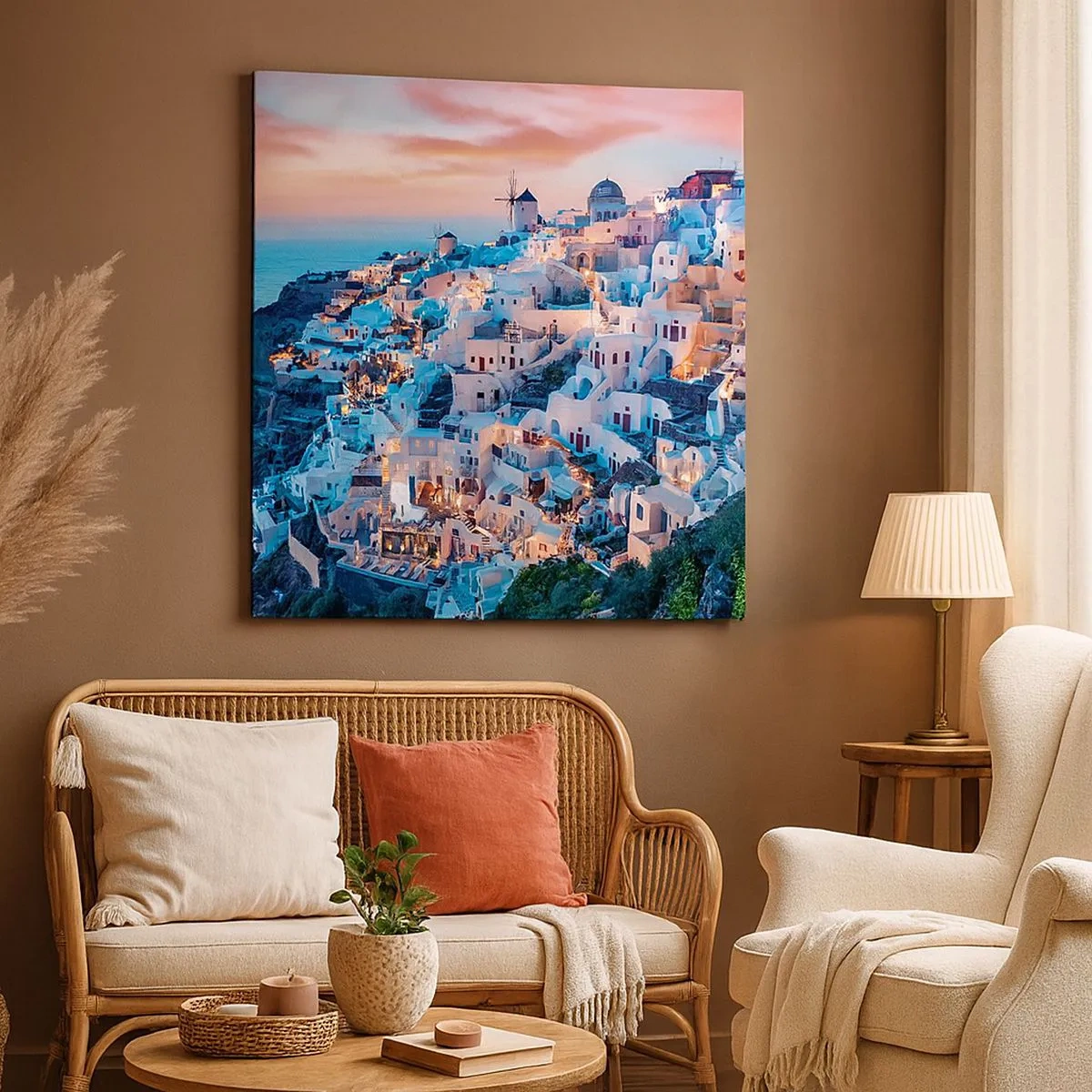 Obraz na plátne - Tvoja tučná grécka dovolenka - 30x30 cm