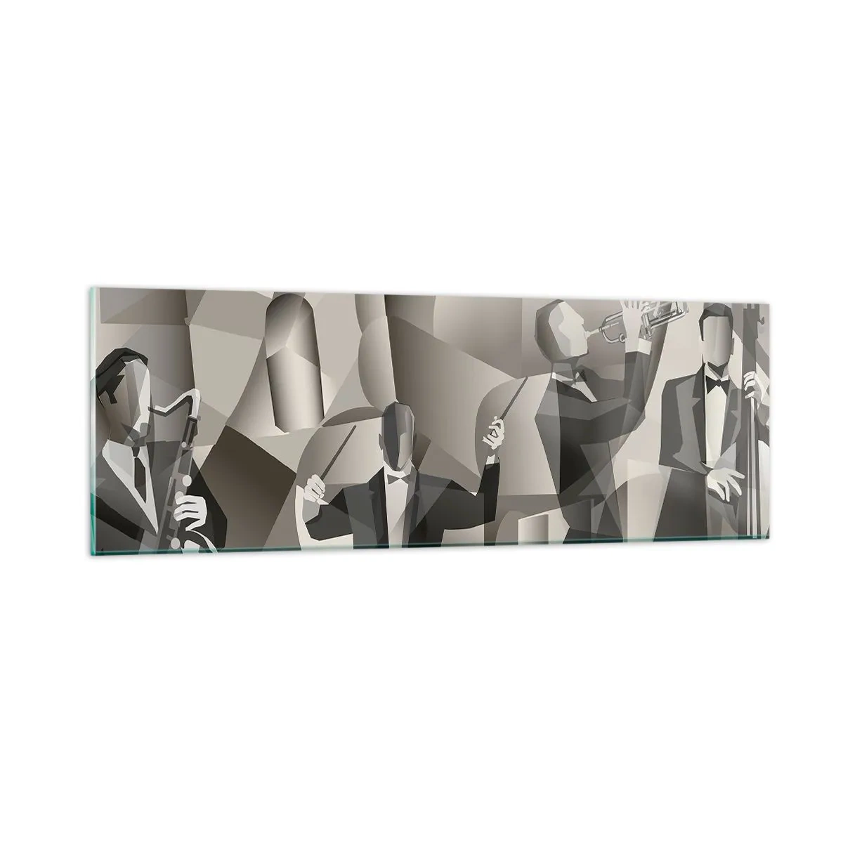 Obraz na skle - V priestore zvukov - 90x30 cm