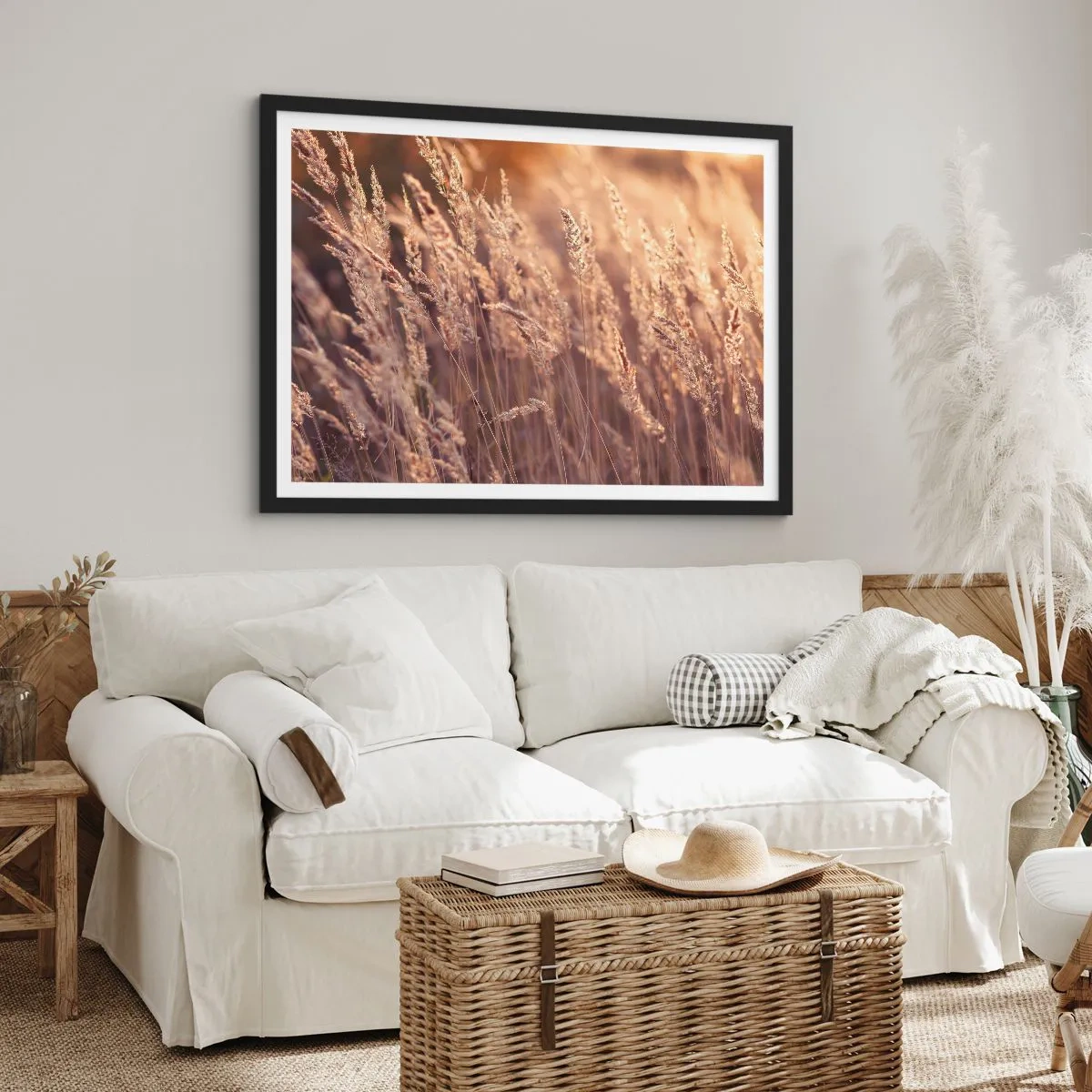 Plagát v čiernom ráme - Pripravení privítať jeseň - 70x50 cm