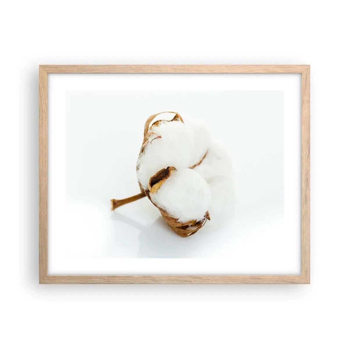 Plagát v ráme zo svetlého duba - Mäkká od prírody - 50x40 cm